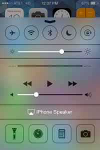 IOS7 control-panel