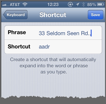 iOS tekst automatiseren